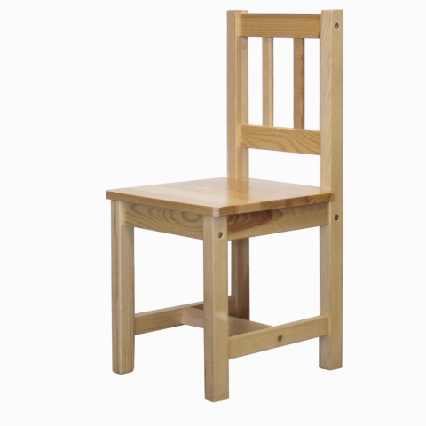 Dětská židlička ke stolku dřevěná masiv borovice 8866 