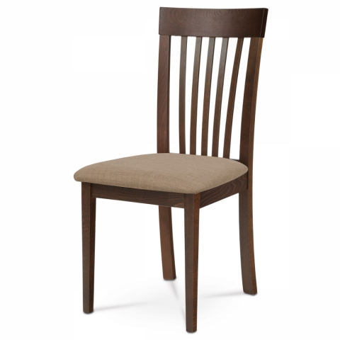 jídelní židle ořech potah krémový, BC-3950 WAL 