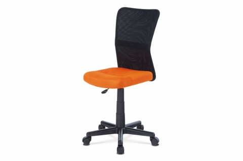 kancelářská židle oranžová černá, KA-2325 ORA 