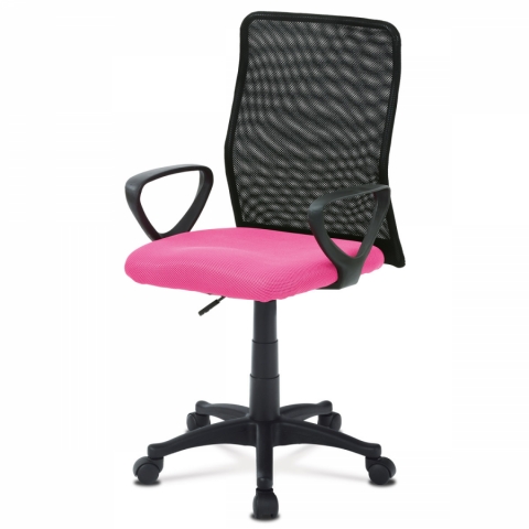 Kancelářská židle růžovo černá, KA-B047 PINK 